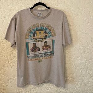 Vintage 1992 Evander Holyfield Vs. Holmes Boxing T-Shirt, Men's L, Single Stitch